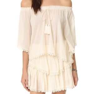 LoveShackFancy Traveler Off The Shoulder Top